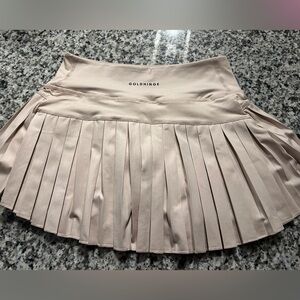 NWT Tan Gold Hinge Skirt!